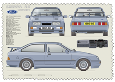 Ford Sierra RS Cosworth 1986-87 Glass Cleaning Cloth